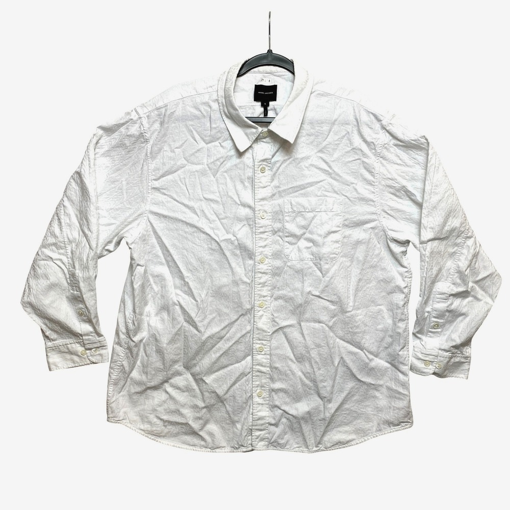 Marc Jacobs Shirt Mens Small White Long Sleeve Oversized Button Up